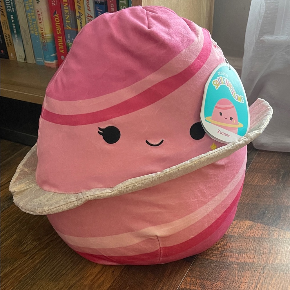 New with tags!! Squishmallows Pink and Gold Saturn Plush
